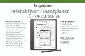 finanzplaner kindle scribe
